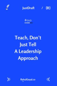 Teach, don’t just tell. Discover how leaders can build stronger teams by coaching and empowering rather than micromanaging.