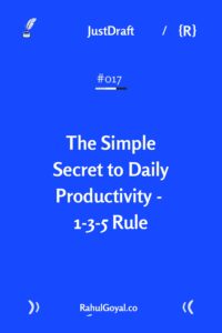 Simplify your to-do list with the 1-3-5 rule: Focus on 1 major, 3 medium, and 5 small tasks daily. Learn how the 1-3-5 rule can help you stay productive, reduce stress, and focus on what truly matters.