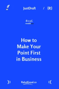 Learn how Minto's Pyramid Principle can transform your business communication by starting with answers, not background. A practical guide for busy professionals.