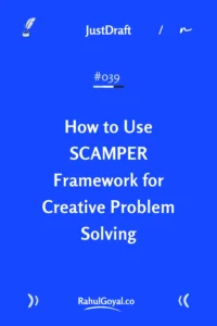 SCAMPER Technique How to