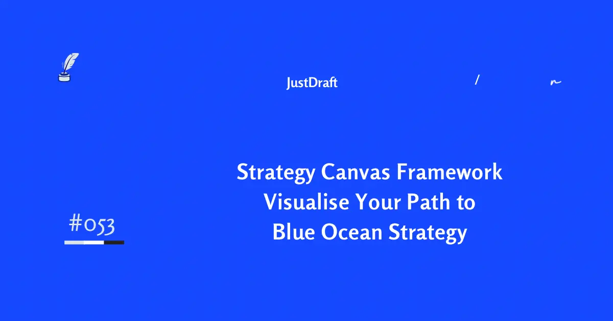 Learn how the Strategy Canvas helps you visualize and build a true competitive advantage. Use the Strategy Canvas to see your business differently and find your blue ocean.