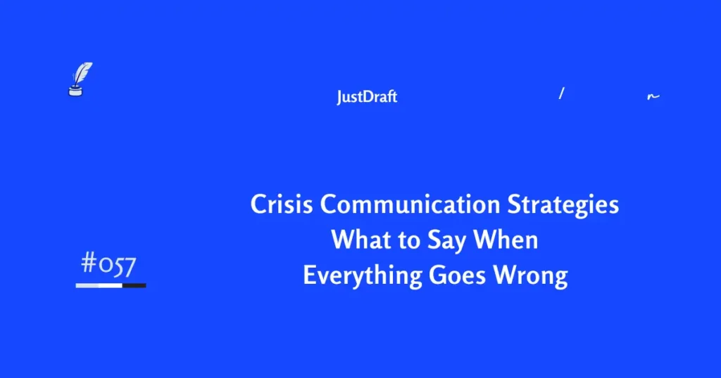 Crisis communication guide: What to say in the first hour, the 7 messages stakeholders need, and how to avoid the mistakes that amplify damage.