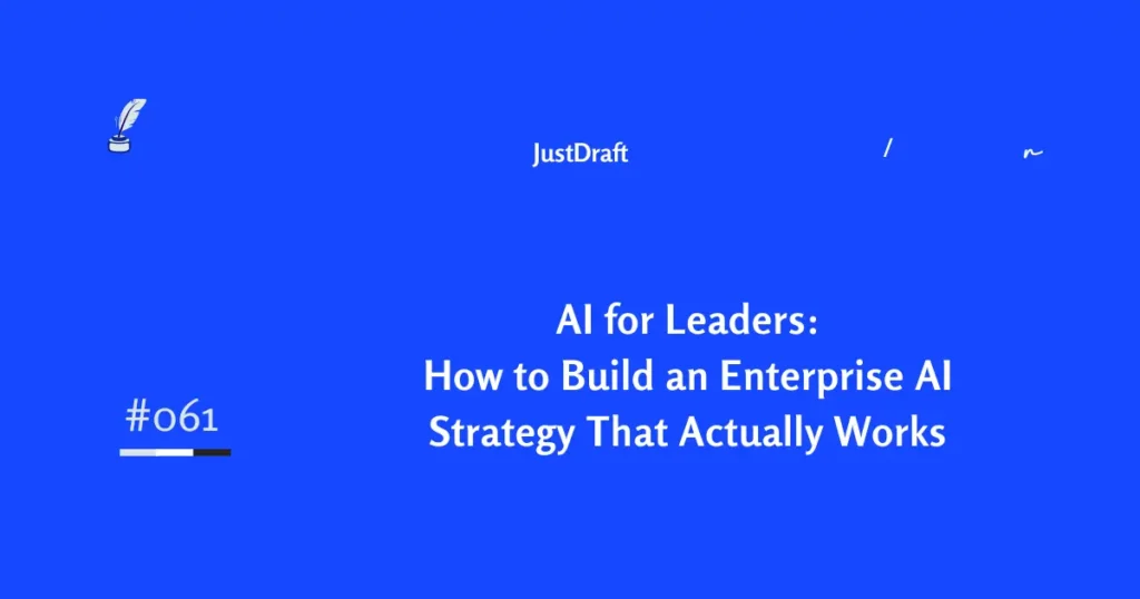 A practical guide for leaders on leveraging AI. Learn to build a real enterprise AI strategy, develop your team, and lead with human-centered skills.