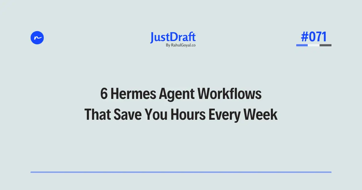 6 real Hermes Agent use cases explained — workflows, benefits, and how to get started with your personal AI agent in 2026.
