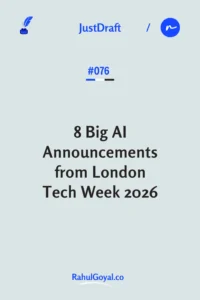 London Tech Week 2026 brought billions in AI investment and a major NHS rollout. Here are the 8 takeaways that matter most for the UK and world. From a £1.1bn chip plan to 505,000 NHS staff getting AI tools, London Tech Week 2026 signals a major shift. Here's what it means for you.
